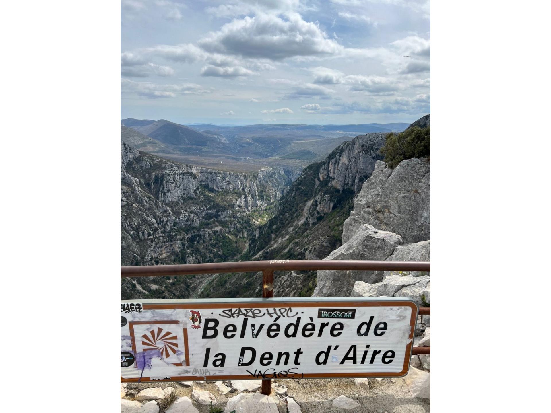 Ausblick Route de Crete